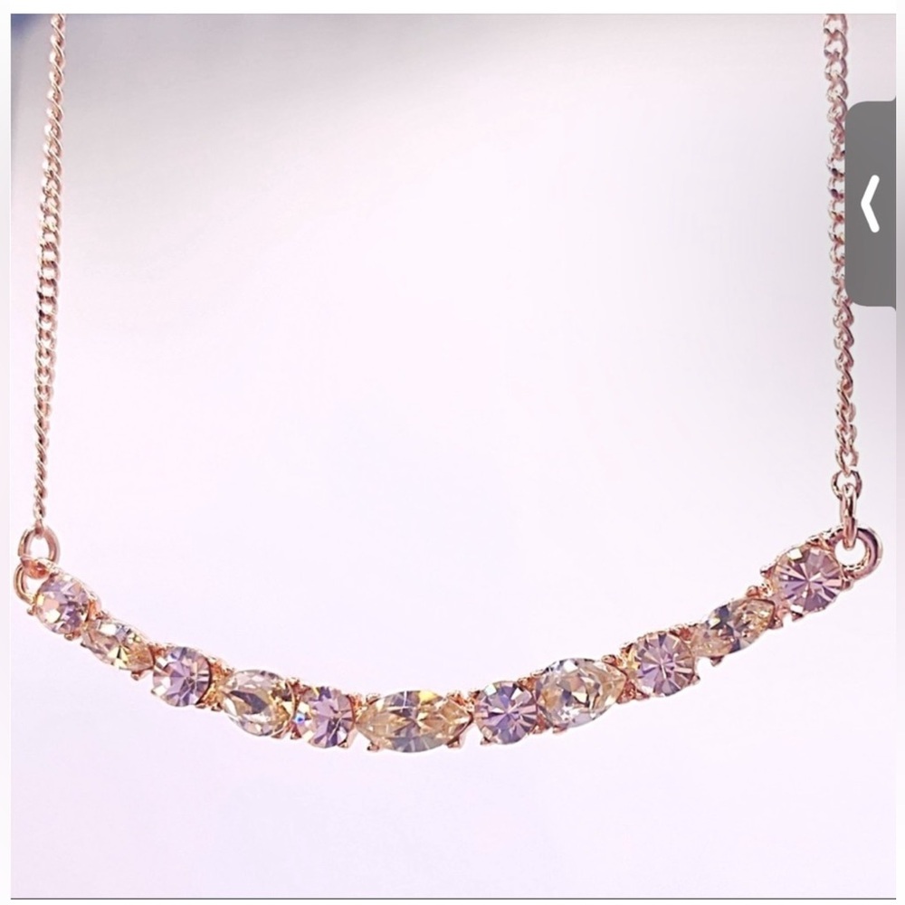 Givenchy marquise-cut crystals set into a chic bar necklace